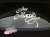 Personalized Wedding Car Decal Vinyl Sticker
