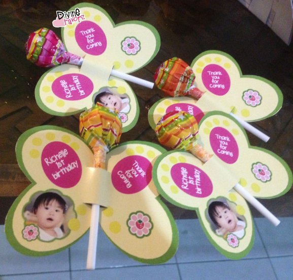 Personalized Butterfly Lollies - Click Image to Close
