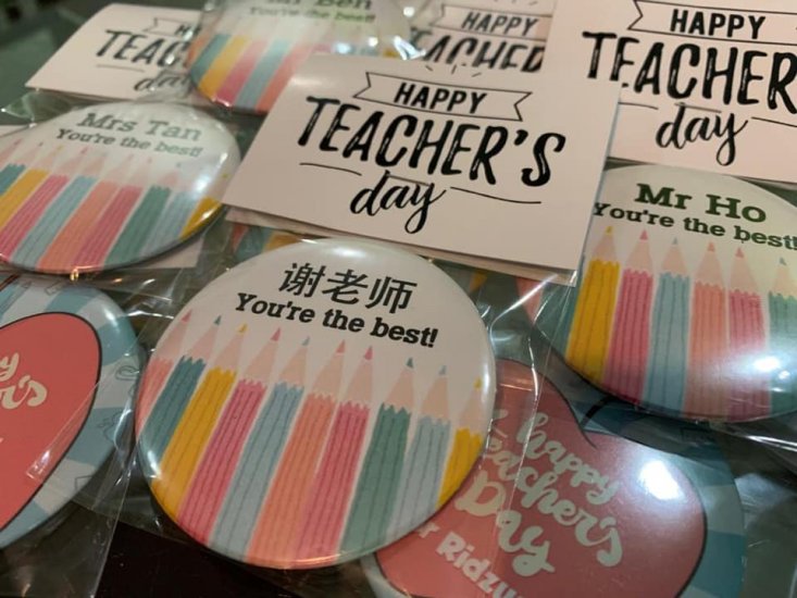 Teachers Day Magnets 6cm - Click Image to Close