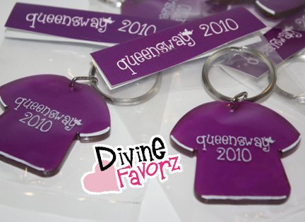 Single Colour Printing Solid Colour Keychains With bag topper - Click Image to Close