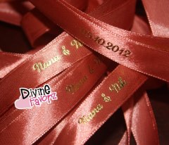 Personalized Ribbon in Gold Metallic - Click Image to Close